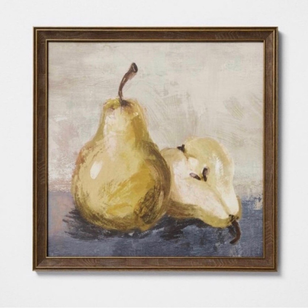 14”x 14” Pear Still Life Wall Art - Threshold designed with Studio McGee